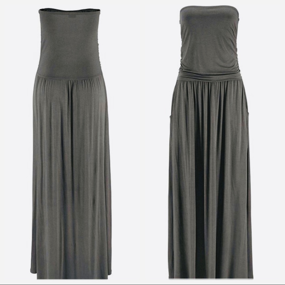 Best selling maxi Tube dress with side pockets - Picture 2 of 2